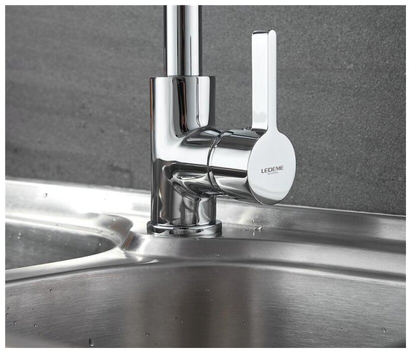 Смеситель Ledeme L4898-3 для кухни — фото 1