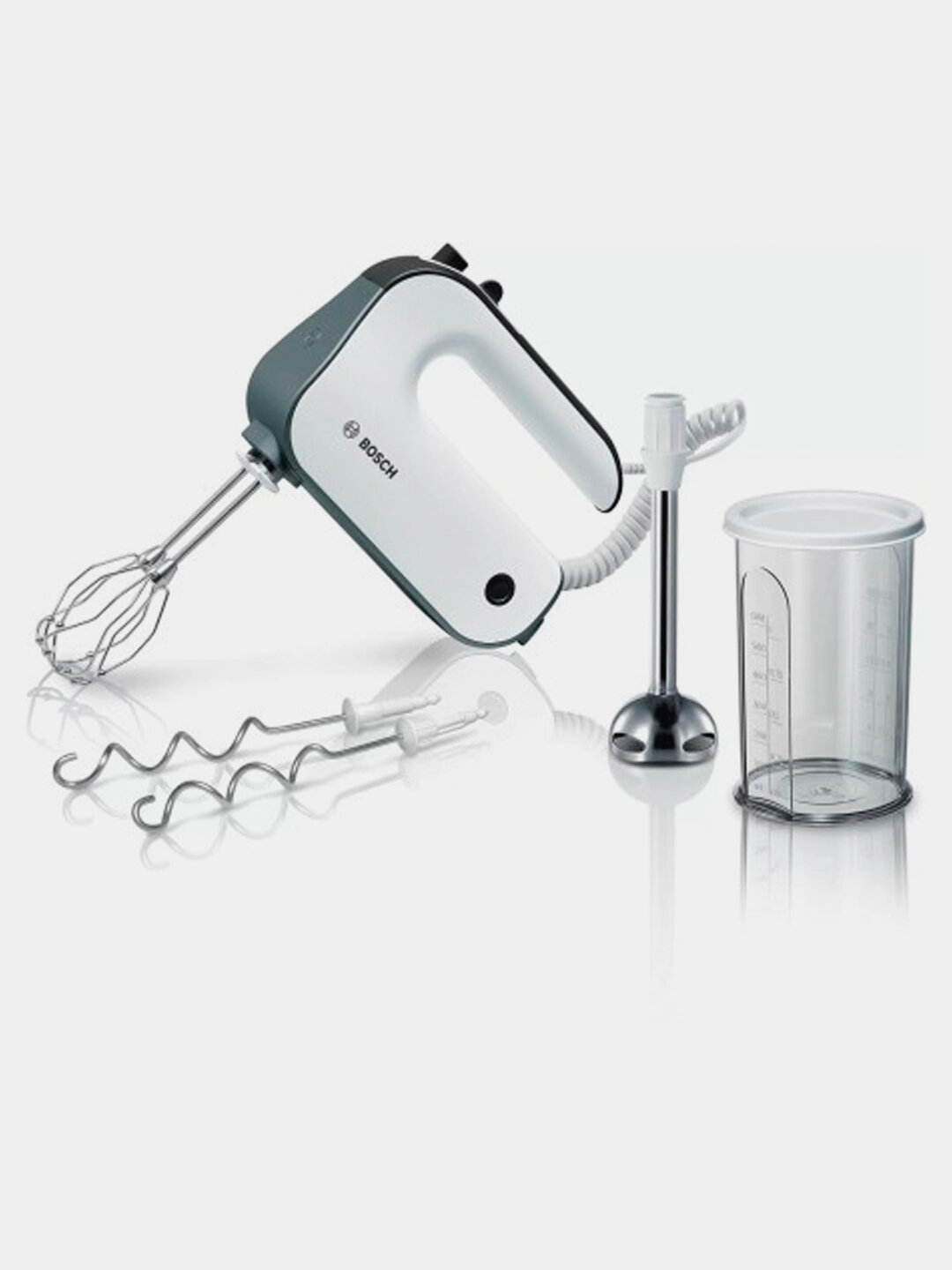 Миксер Bosch "Styline" MFQ49700, пластик, нержавеющая сталь, 850Вт