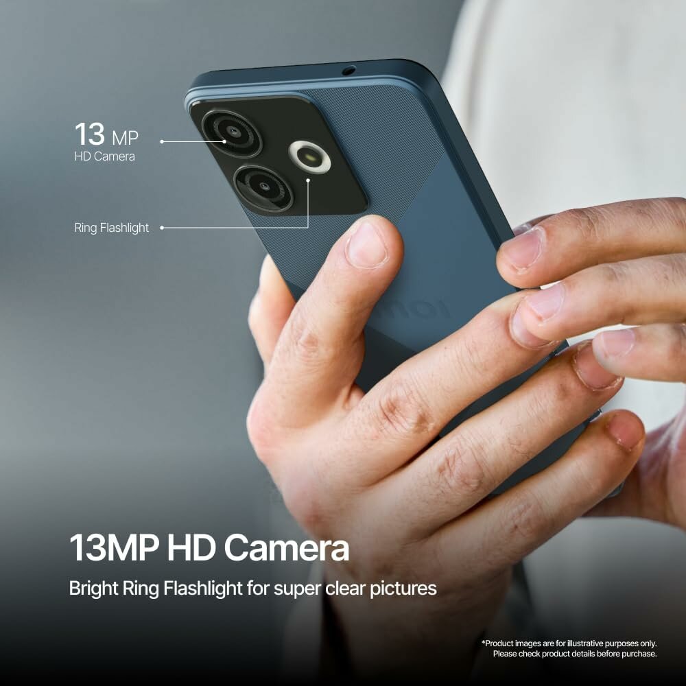 INOI A14 4G LTE, 6 ГБ ОЗУ, 64 ГБ ПЗУ (2+4 ГБ Памяти Fusion), 6,5 дюйма, HD+, камера 13 МП