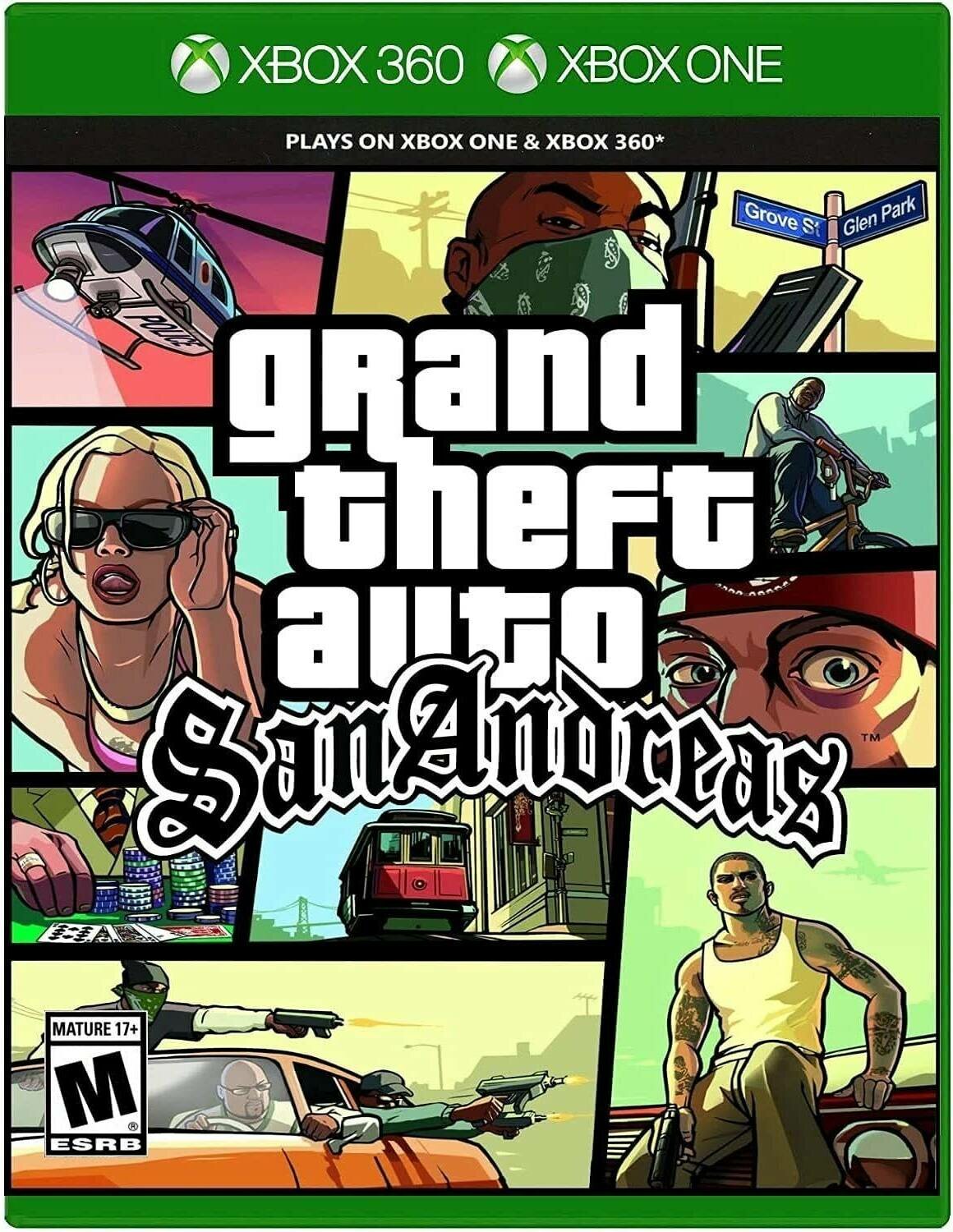 Игра для Xbox One/Xbox 360 Grand Theft Auto: San Andreas английская версия