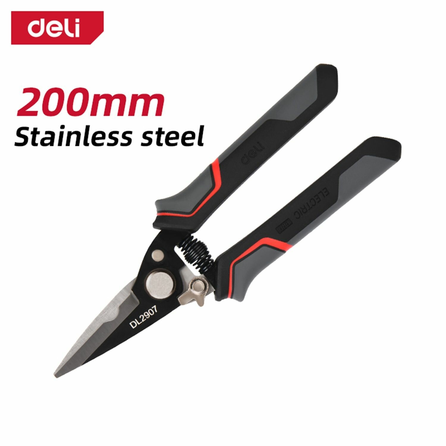 Профессиональные универсальные строительные ножницы Deli DL2907
