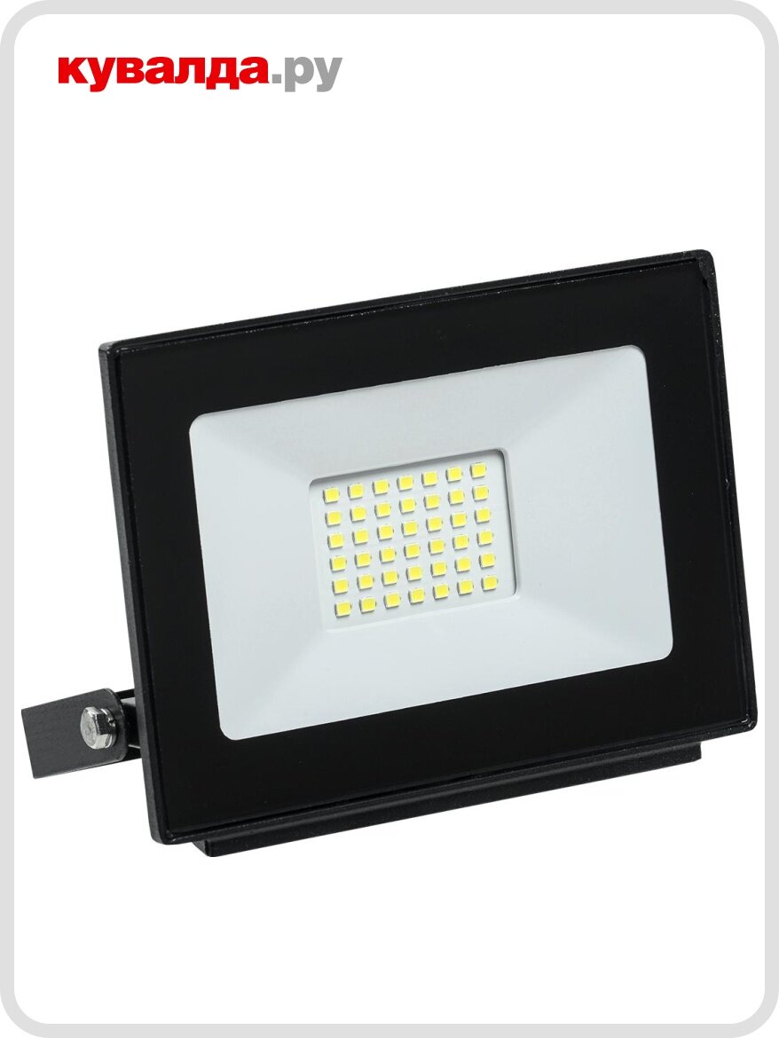 Прожектор IEK СДО 06 30 IP65 6500K черный