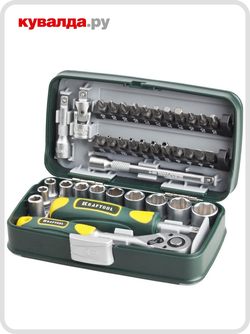 Набор инструментов KRAFTOOL "INDUSTRIE" 38 предметов 27970-H38