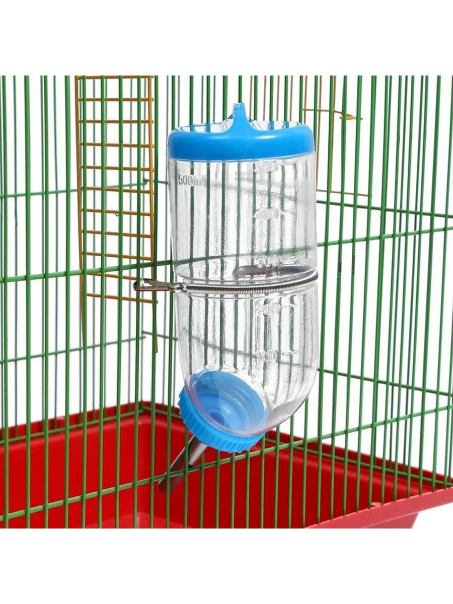 Голубая поилка для мелких и крупных животных