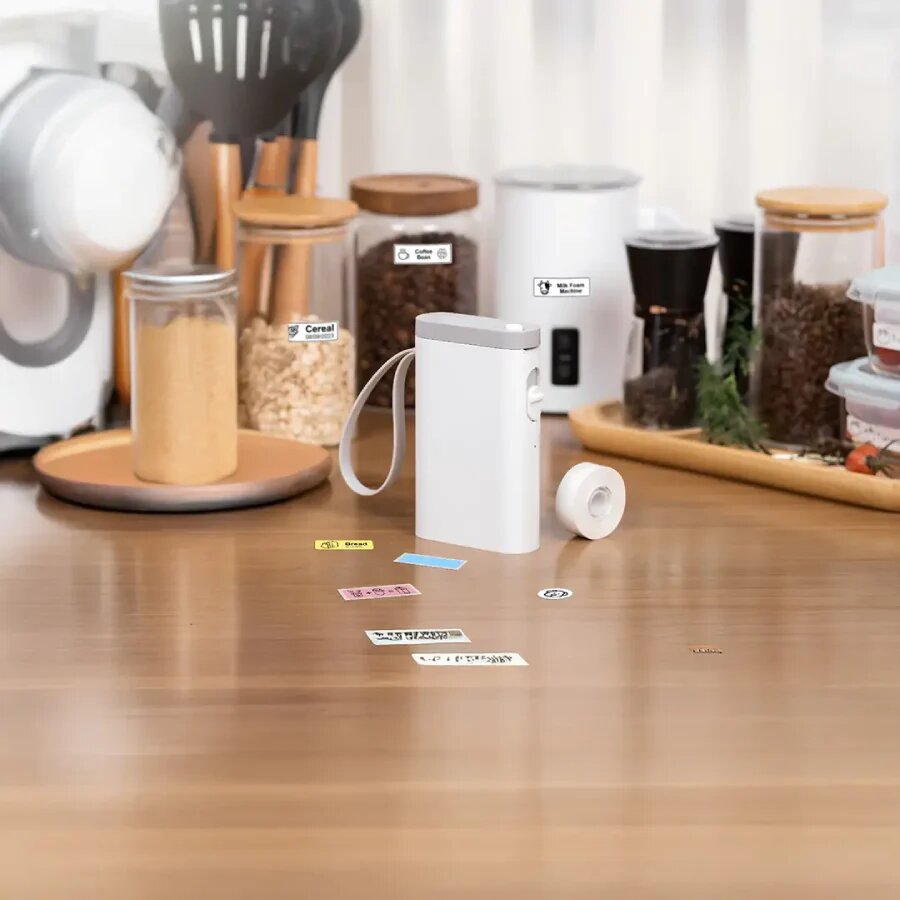 Принтер для печати этикеток Green Lion Snap Label 14мм, Bluetooth, белый — фото 1