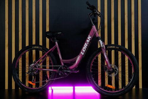 Изображение товара Велосипед женский Lorak Comfort Lady Lite фиолетовый, рост 155–175 см.