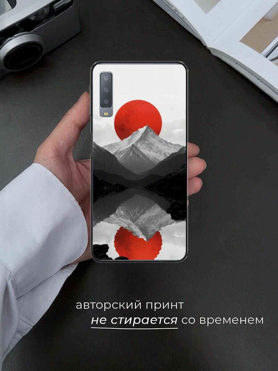 Чехол на Samsung Galaxy A7 2018 / Самсунг Галакси А7 2018 с принтом Белая гора — фото 1