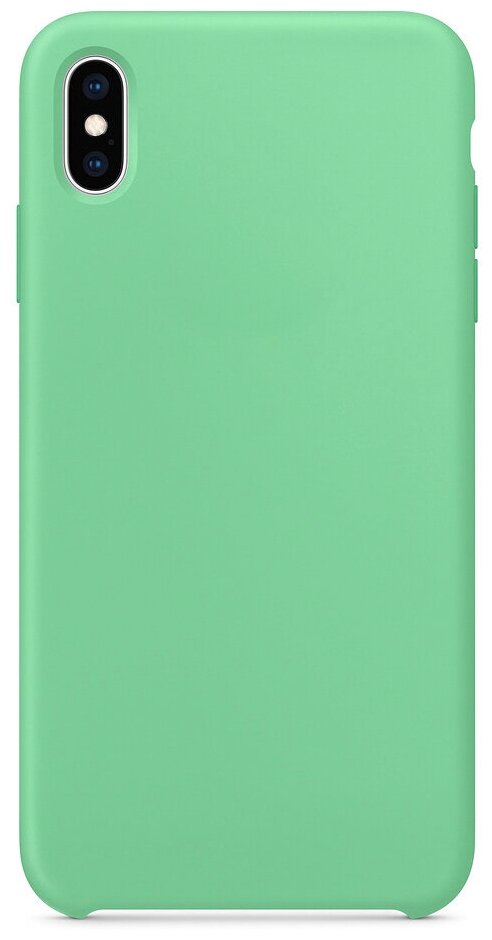 Силиконовый чехол Silicone Case для iPhone X/XS MAX Премиум, светло-зеленый
