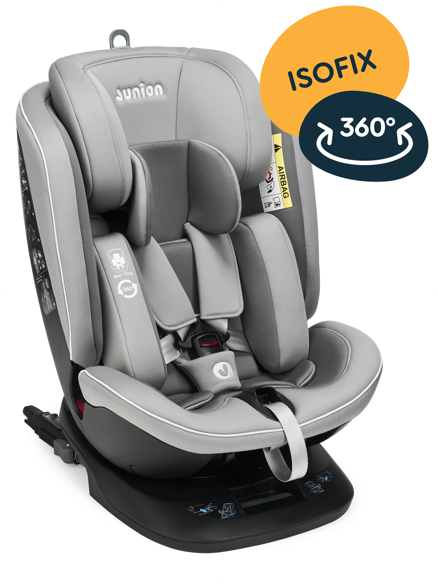 Автокресло JUNION Ebby группа 0+/1/2/3 (0-36 кг) Isofix