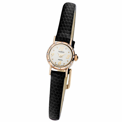 Наручные часы Platinor 97056 диаметром 16 мм женские, кварцевые, корпус золото, 585 пробачерный