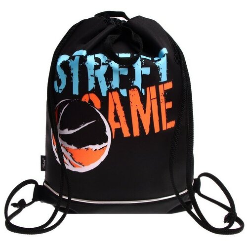 Мешок для обуви с карманом 430 х 360 мм, с ручкой-петлей, 