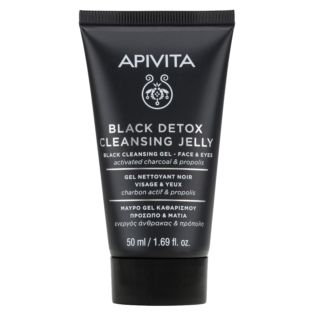 Apivita Black Detox Гель для лица и глаз очищающий 50 мл 1 шт