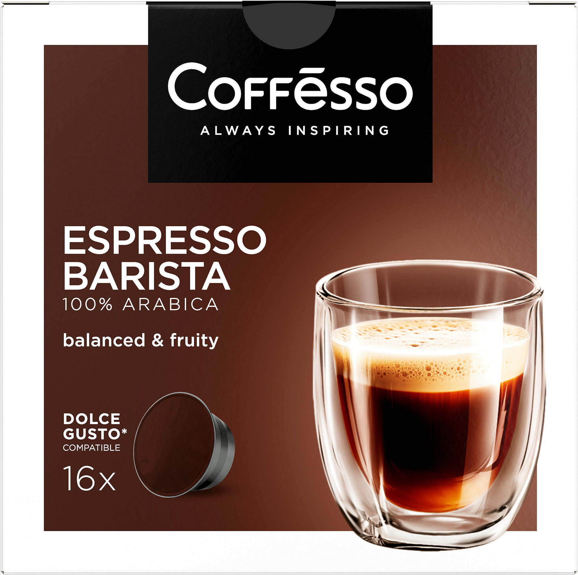 Кофе Coffesso "Espresso Barista" 16 капсул - фотография № 2