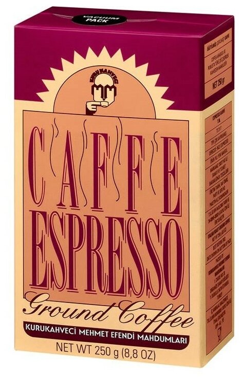 Кофе молотый Mehmet Efendi Espresso, в/у, 250г - фотография № 1