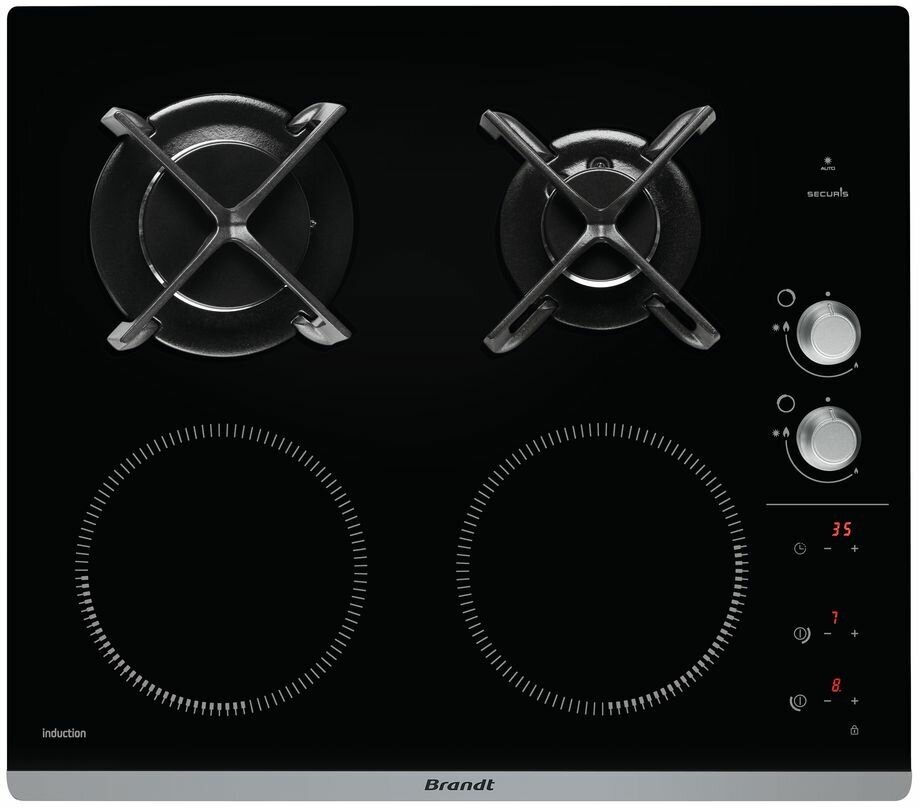 фото Комбинированная варочная панель BRANDT BPI6414BM