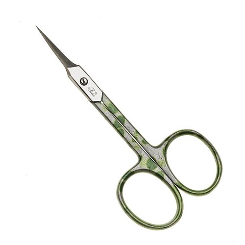 фото Fiera, ножницы маникюрные для ногтей ручная заточка цветные ручки (абстракция), f-718-4-sh