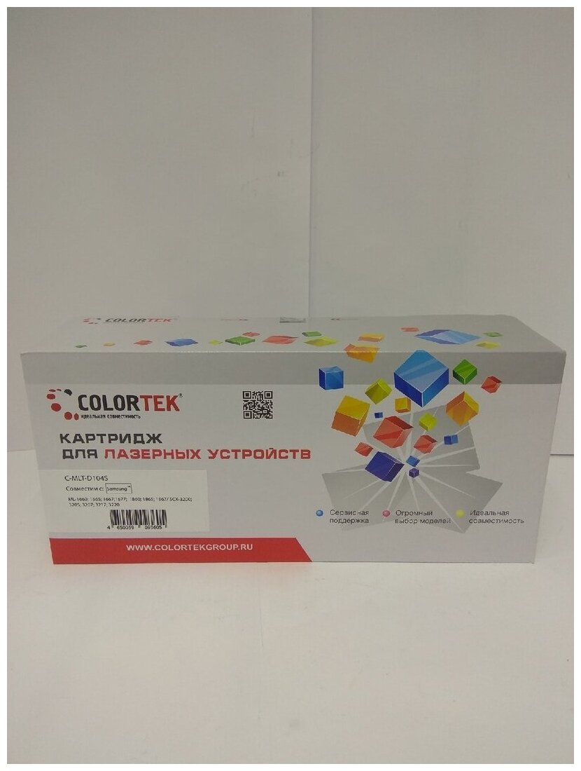 Картридж лазерный Colortek CT-MLT-D104S (104S) для принтеров Samsung