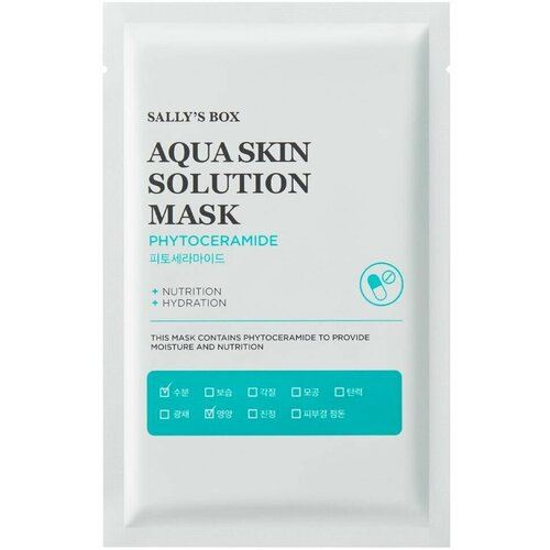 Маска для лица Sally's box Aqua Skin Solution Фитокерамид тканевая 22мл