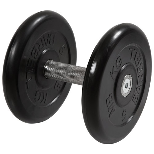 Гантель неразборная MB Barbell MB-FdbM-B черный гантель неразборная mb barbell mb fdbm b черный