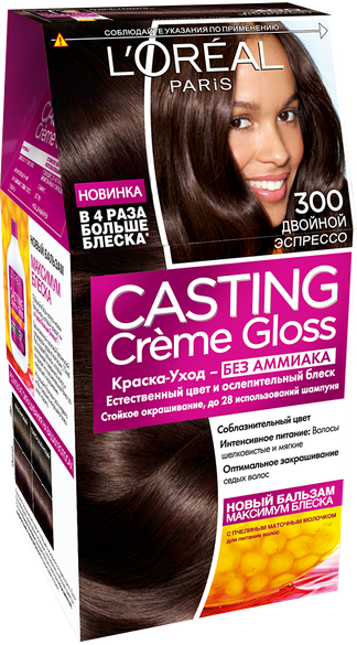 LOREAL CASTING Краска для волос Casting Crème Gloss 300 Двойной Эспрессо