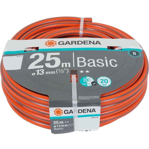 шланг для полива gardena basic 25 мм 20 м пвх Шланг для полива Gardena Basic ø13 мм 25 м, ПВХ