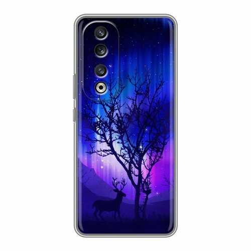 Дизайнерский силиконовый чехол для Хонор 90 Про / Huawei Honor 90 Pro Северное сияние дизайнерский силиконовый чехол для хонор 90 про huawei honor 90 pro совы