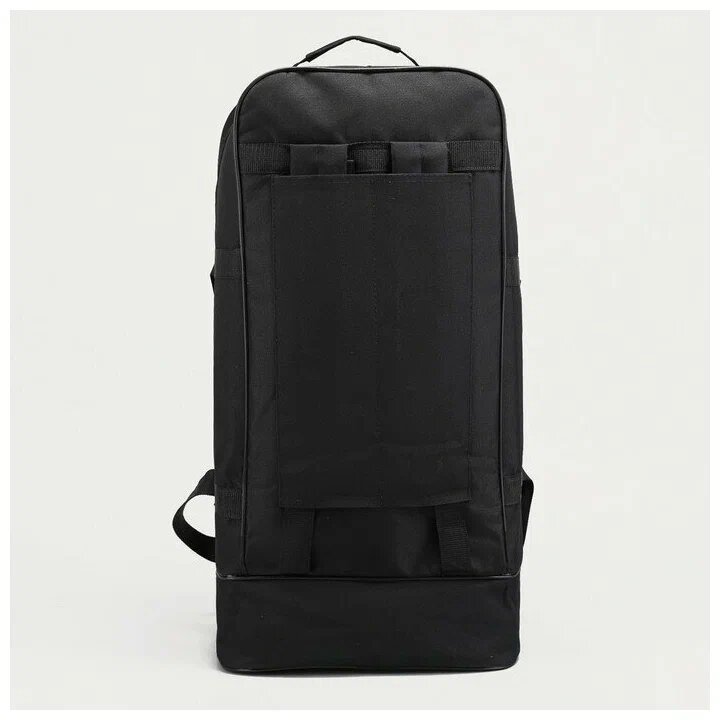 Сумка-рюкзак туристический, отдел на молнии, наружный карман, цвет чёрный - фотография № 2