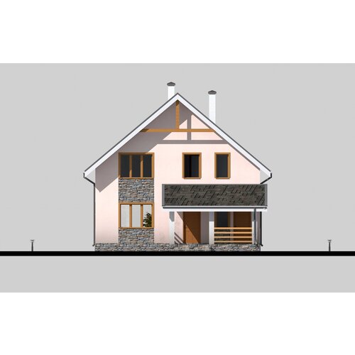 Дом с мансардой (132 м2, 10м x 12м) Rg5045