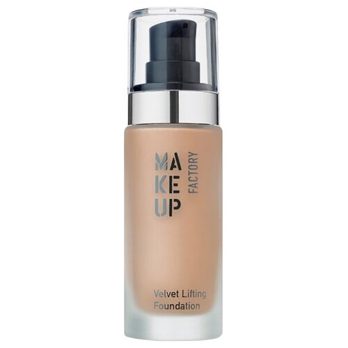 Make up Factory Тональный крем Velvet Lifting Foundation, 30 мл, оттенок: 09 light beige, 1 шт. make up factory тональный крем oil free foundation 20 мл оттенок 21 natural 1 шт