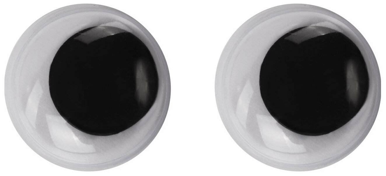 Глазки для творчества самоклеящиеся, вращающиеся, черно-белые, 7 мм, 30 шт, остров сокровищ, 661308