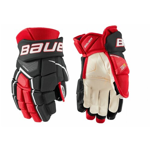 фото Хоккейные перчатки bauer supreme 3s pro s21 jr(13 / черно-белый/13)