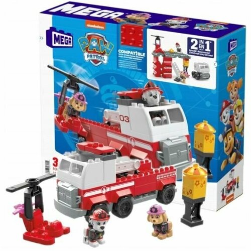 Конструктор Щенячий патруль Многоцелевая пожарная машина Marshall Mega Bloks Paw Patrol Water Tower + игрушка