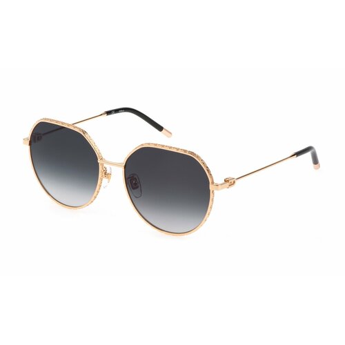 Солнцезащитные очки FURLA, прямоугольные, оправа: металл, для женщин, золотой