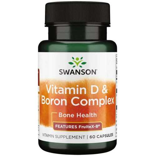 Swanson Vitamin D & Boron Complex (400 МЕ витамина D и 6 мг бора) 60 капсул