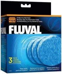 Fluval картридж FX5/6 Fne Filter Pad (комплект: 3 шт.) синий