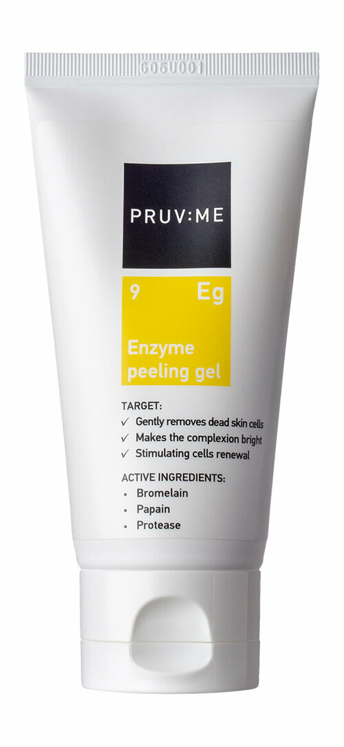 PRUV: ME Eg 9 Enzyme peeling gel Пилинг-гель для лица энзимный для мягкого очищения, 75 мл