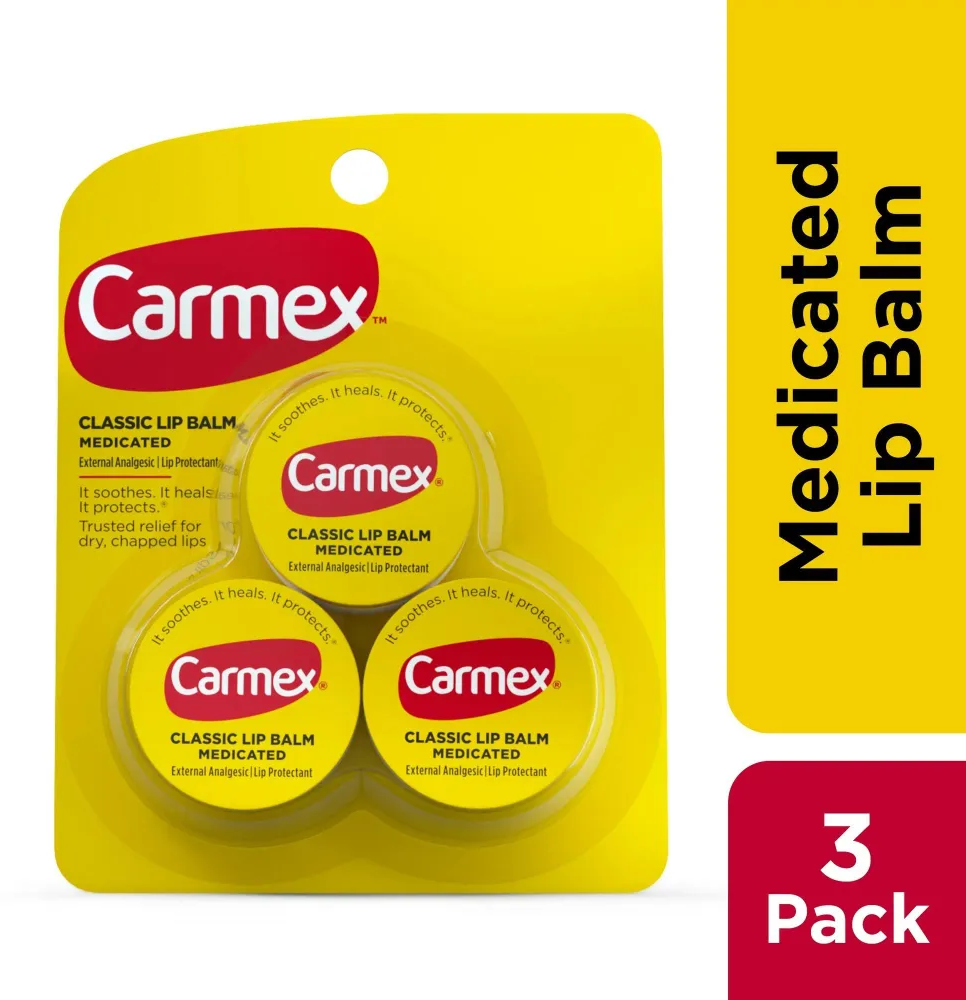 CARMEX Classic medicated бальзам для губ - баночка 3шт.