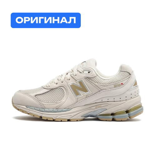 Кроссовки New Balance, демисезонные, повседневные, натуральная кожа, размер 6.5 US, белый, бежевый