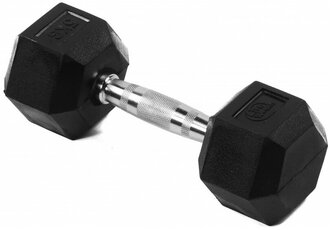 Гантель гексагональная обрезиненная Lite Weights 3181LW, 5кг