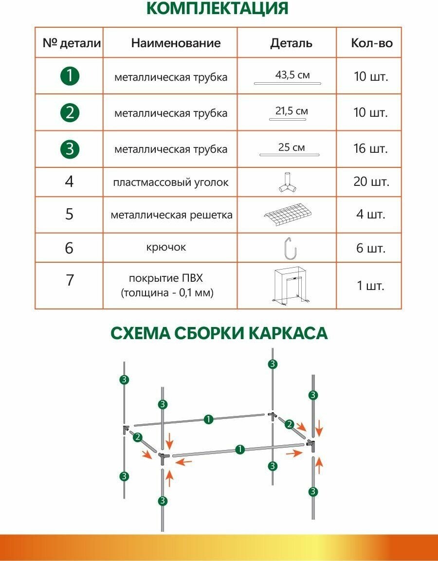 GARDEN SHOW Парник на подоконник Маргарита, 4 полки, белый, 460х240х1050 мм, оригинал - фотография № 2