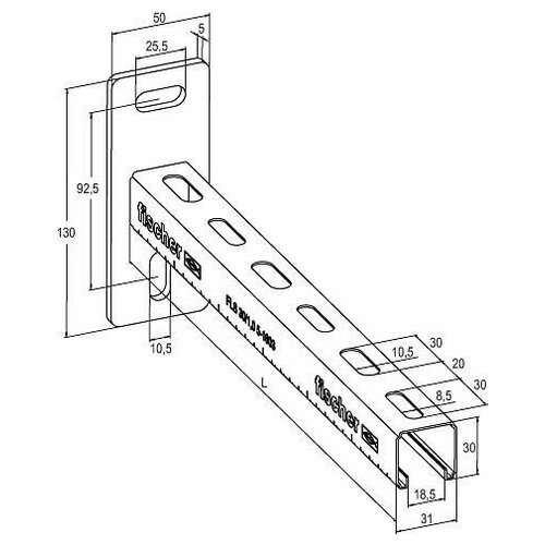 Консоль ALK 37-450 для монтажной системы FLS FISCHER 538744 2830₽