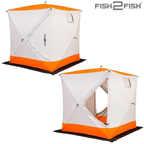 Палатка зимняя Fish 2 Fish Куб 2,2х2,2х2,35 м с юбкой в чехле
