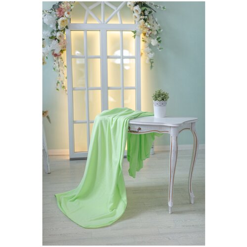 Плед светло-зеленый флисовый La Bella Mama «Салат» 150 х 180 см