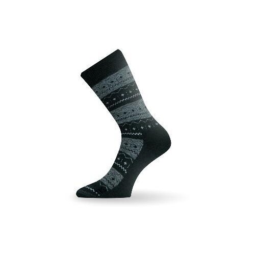 фото Носки lasting twp 686, wool+polypropylene, черный с серым рисунком, размер xl (twp686-xl)