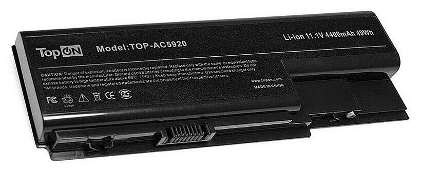 Аккумулятор TopON TOP-AC5920 11,1V 4400mAh для Acer PN: AS07B31 AS07B32 AS07B72 LC.BTP00.013 - фото №4