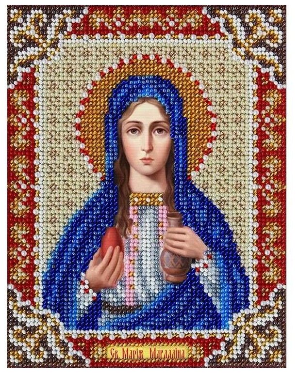 Набор вышивки бисером «Святая Мария Магдалина», 14x18 см, Паутинка