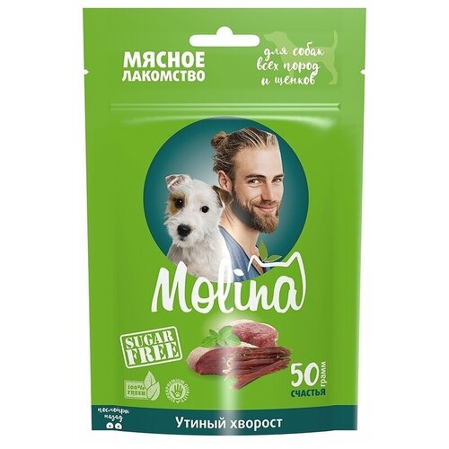Molina Лакомство для собак всех пород и щенков, утиный хворост, 50г, 3 упаковки