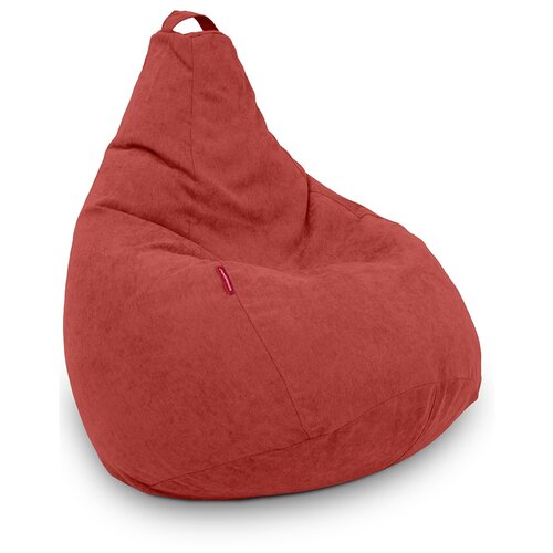 фото Бескаркасное кресло мешок boss lounge red xxl шенилл puff spb