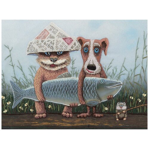 фото Набор для вышивания "живая картина" jk-2075 ( жк-2075 ) "большая рыба" panna