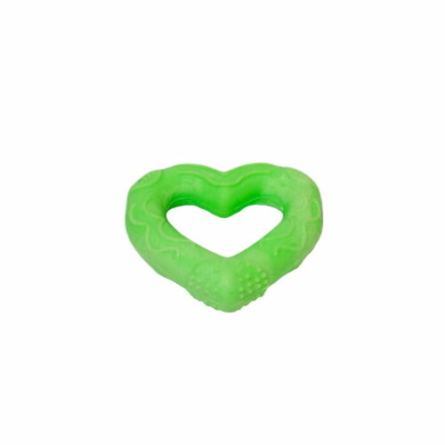 HOMEPET Игрушка для собак из TPR сердце зеленое 7 см